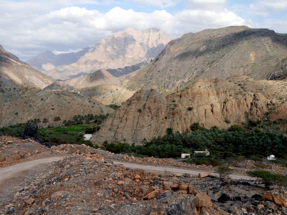Wadi Bani Awf depuis Al Awabi